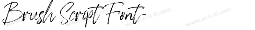 Brush Script Font字体转换